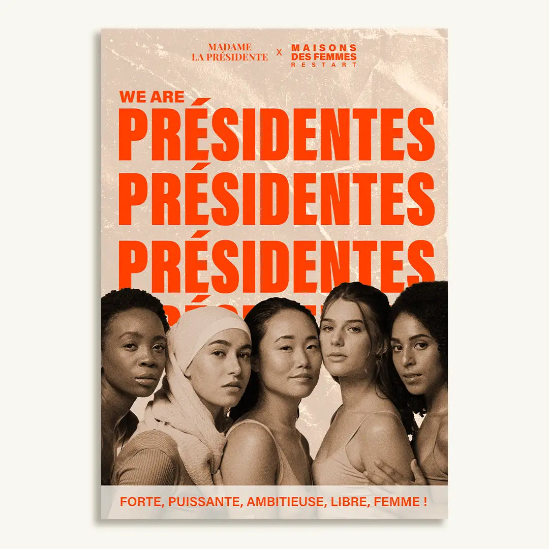 Poster Maisons Des Femmes x Madame La Présidente