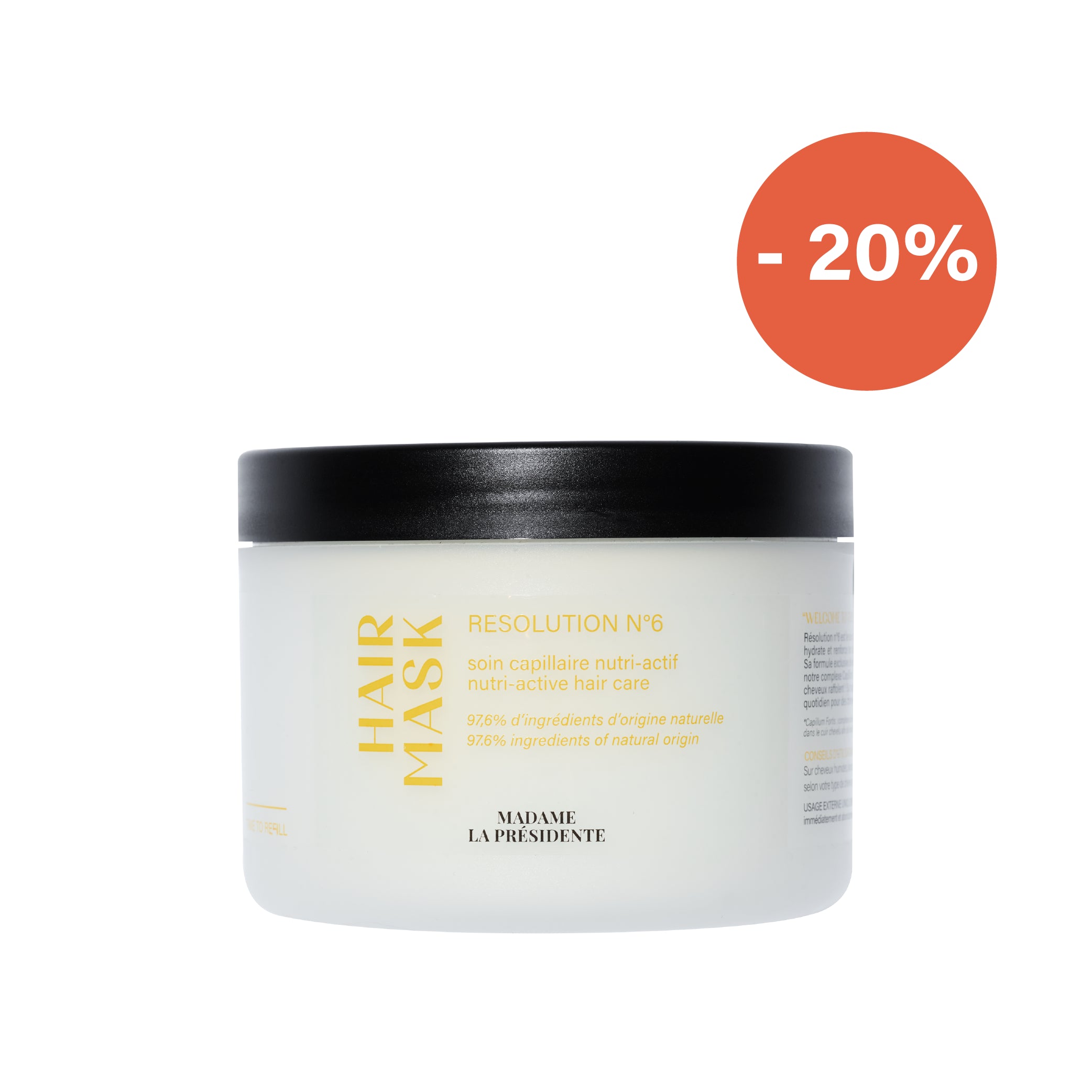 masque nutri actifs Résolution N°6 Madame la Présidente